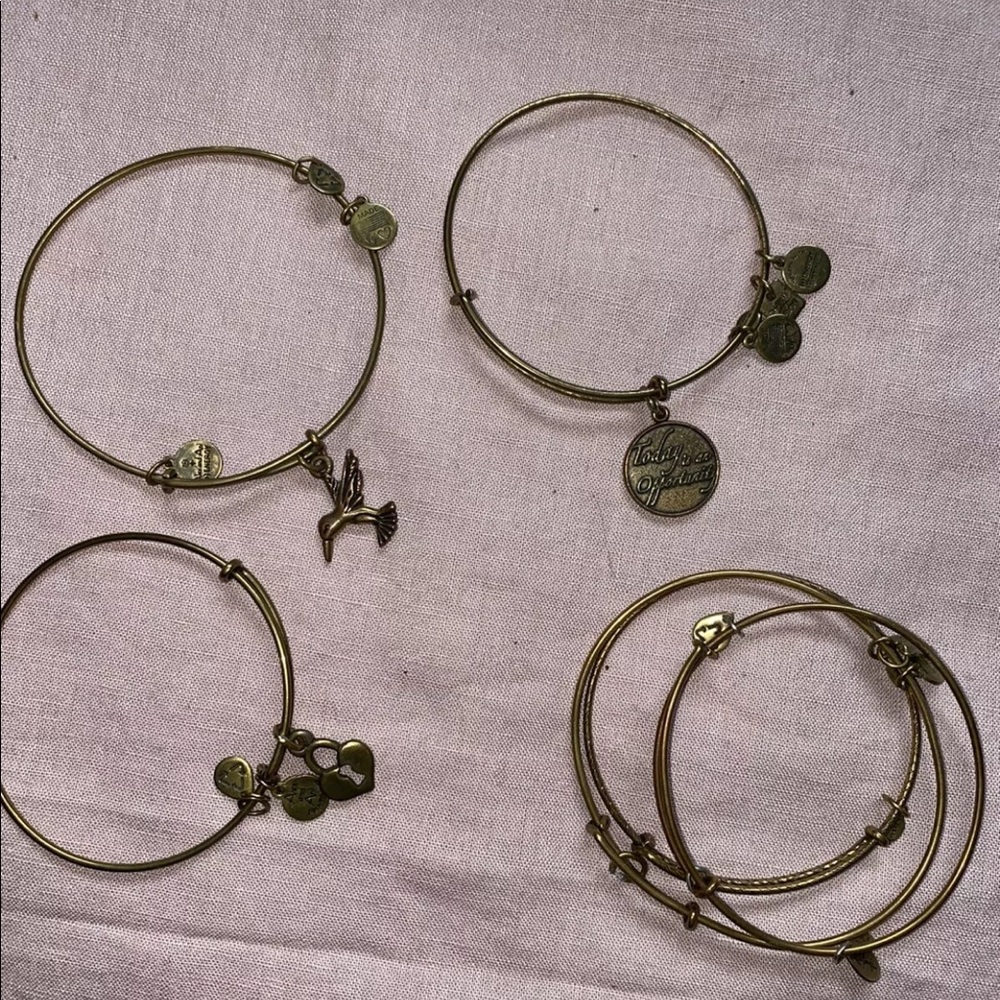 ALEX AND ANI GOLD 6 SET BANGLES